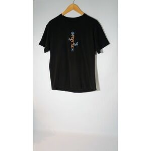Primitive‎ Skateboarding Graphic T Shirt Black Men's Size Medium Brain Flowers